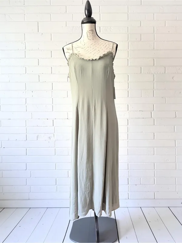 A New Day Chiffon Ruffled Maxi Dress Size Large NWT - Image 2