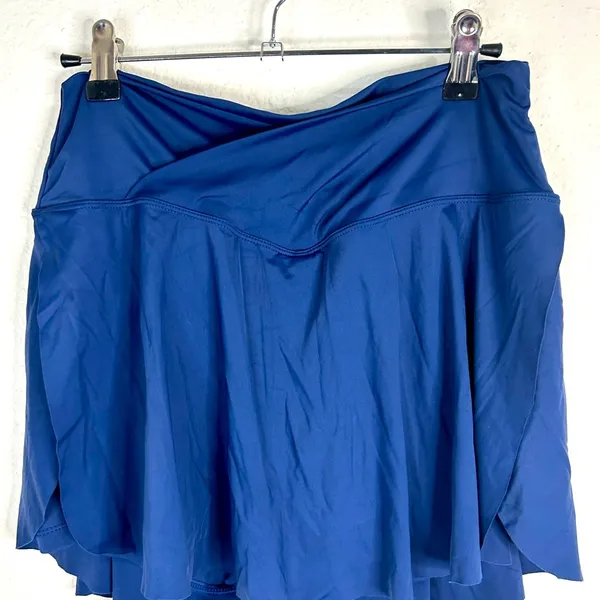 Women's Navy Blue Swim Skort Shorts Large Athletic Swimwear Modest Summer Beach - Image 3