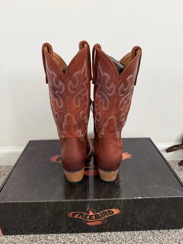 Freebird by Steven Wilson Rust Suede Boots - Image 3