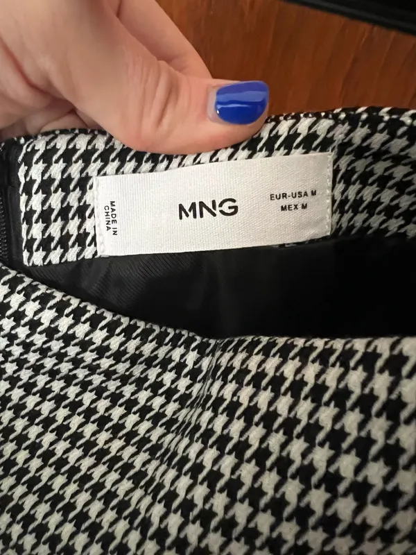Mango Skirt Mini Houndstooth - Image 2