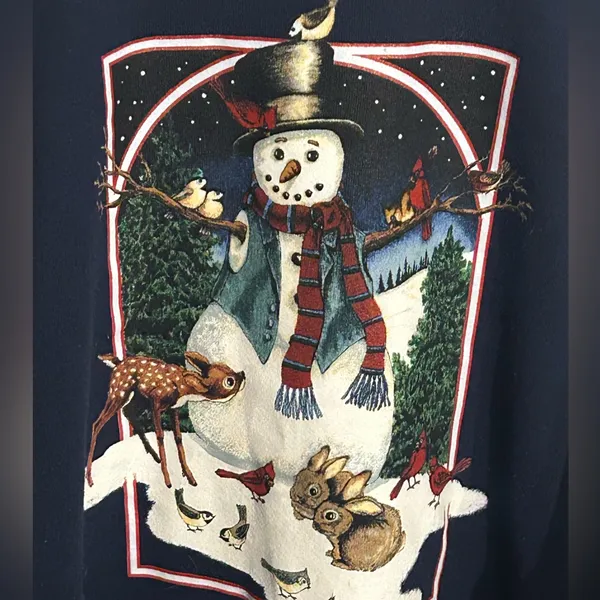 RARE Vintage Halloween Snow Horror Promo Sweatshirts Crewneck. Size L/XL. - Image 7