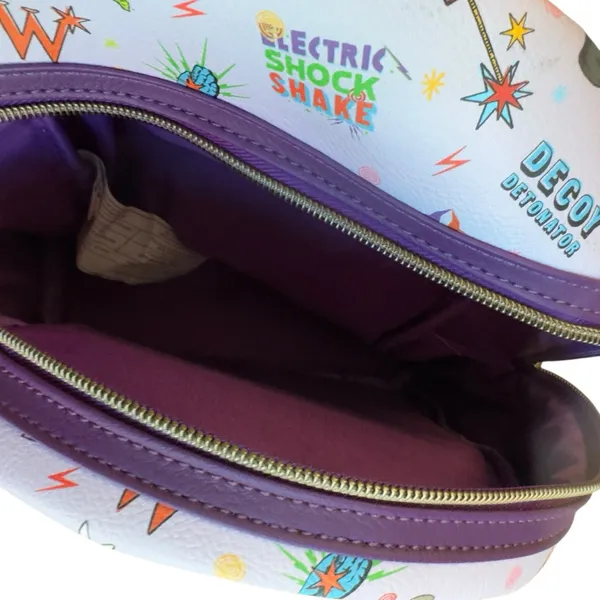 Loungefly Harry Potter Weasleys Wizard Wheezes Mini Backpack Purple Rare 11x10” - Image 9