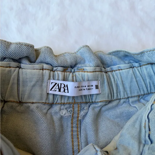 Zara paperbag denim shorts - Image 2