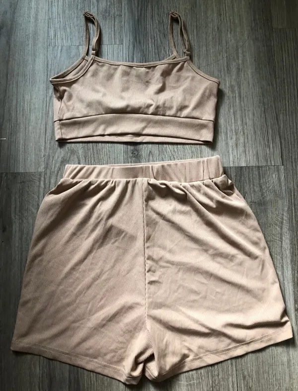 SheIn Women’s Crop Top and Biker Shorts Set - Image 5