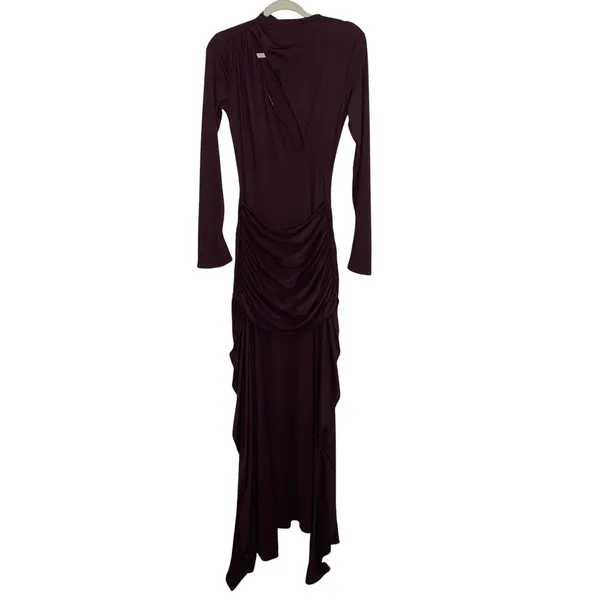 Babyboo Tahnee Maxi Dress Plum Womens Cutout Longsleeve BodyCon Size Medium - Image 3