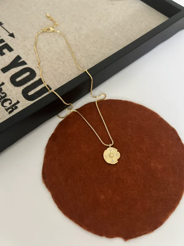 14K Gold Compass Jewelry | College Graduation Gift - Image 2