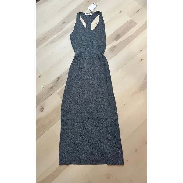 Anthropologie NWT Rumored Women Medium Smoke Heather Lakeville Knit Maxi Dress - Image 6
