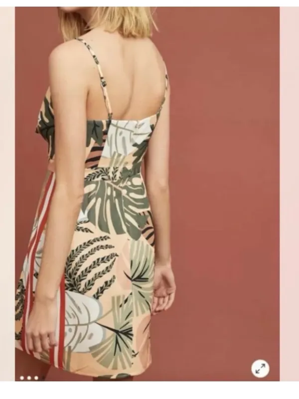 Farm Rio Palm Leaf Print Mini Dress - Image 2