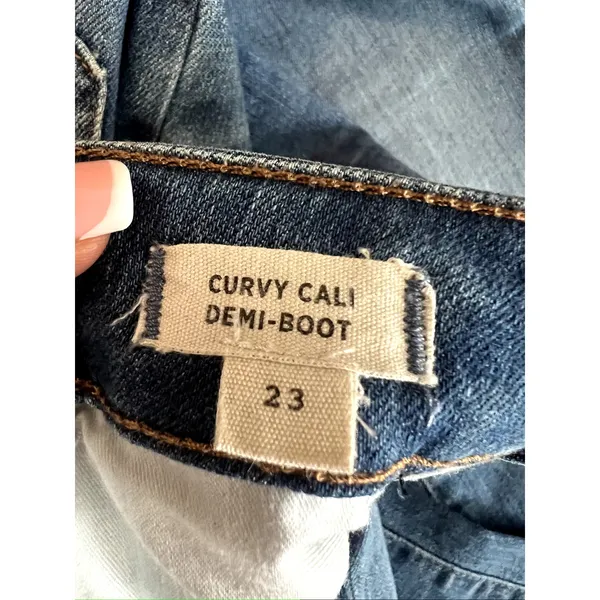 madewell Curvy Cali Demi-Boot Crop Jeans size 23 Blue - Image 9