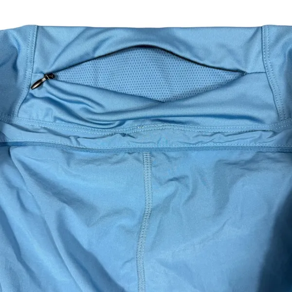 Blue Running Shorts Womens Athletic Zip Pocket Workout Activewear - Image 7