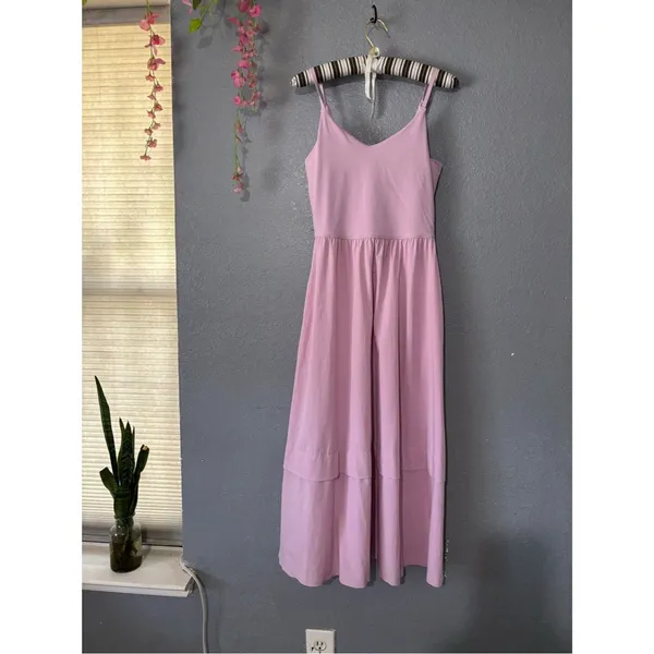 Athleta Light Pink Sleeveless Maxi Dress - Image 3