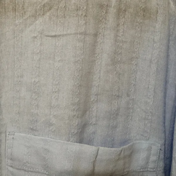 American Eagle Light Blue Textured Stripe Oversized Button Down Shirt XL 6246 - Image 5