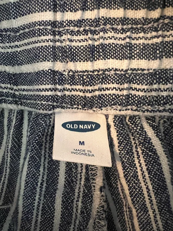 Old Navy Linen Striped Pants - Image 2