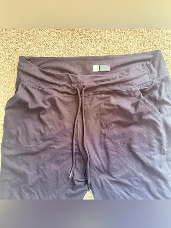 Lole Womens Joggers Pants Gray Drawstring Yoga Lounge Stretch Athleisure - Image 5