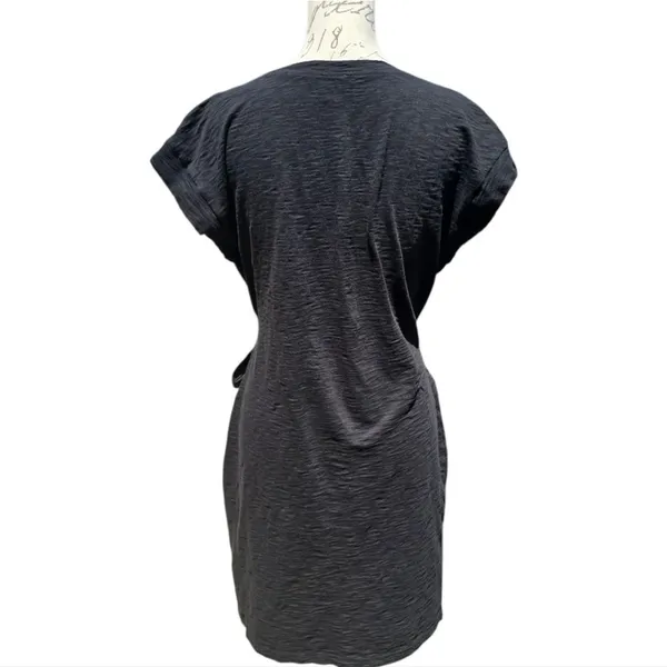 J. Crew Factory Knit tie-waist mini‎ dress Black Size Medium - Image 6