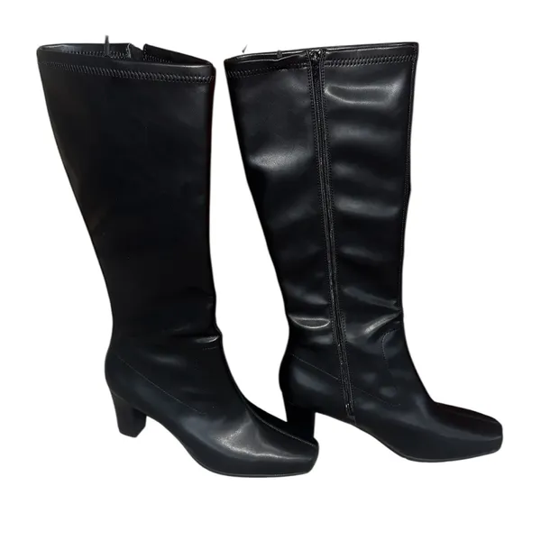 NEW Aerosoles Clover Knee-High Boots Black 11M Foam Footbed Slip Resistant - Image 2