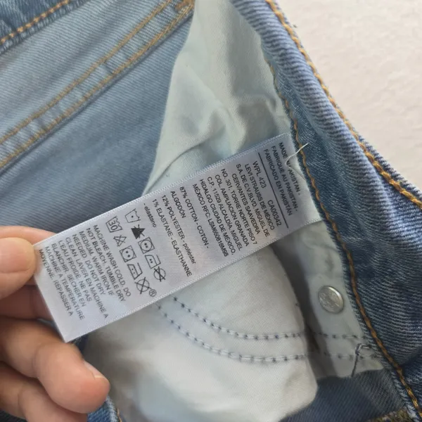 Levi Strauss Signature Vintage High‎ Rise Straight Jeans Blue Womens Size 10 W30 - Image 4