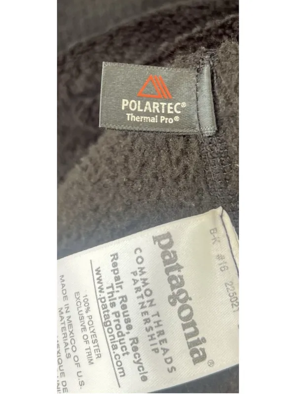Patagonia Pullover Women’s Medium Re-Tool Snap-T Fleece Black Gorpcore Outdoor - Image 9