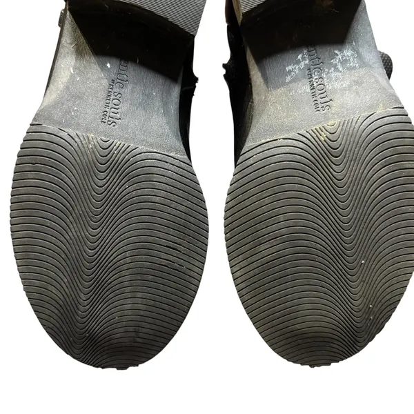 Gentle Souls Booties Womens Size 8 Black Leather Binta Slit Moto‎ Bootie Zip - Image 12