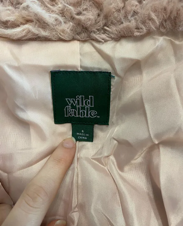 Wild Fable Dusty Rose Teddy Coat - Image 8