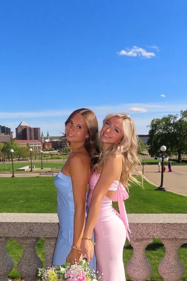 Amazon long blue dress prom - Image 2