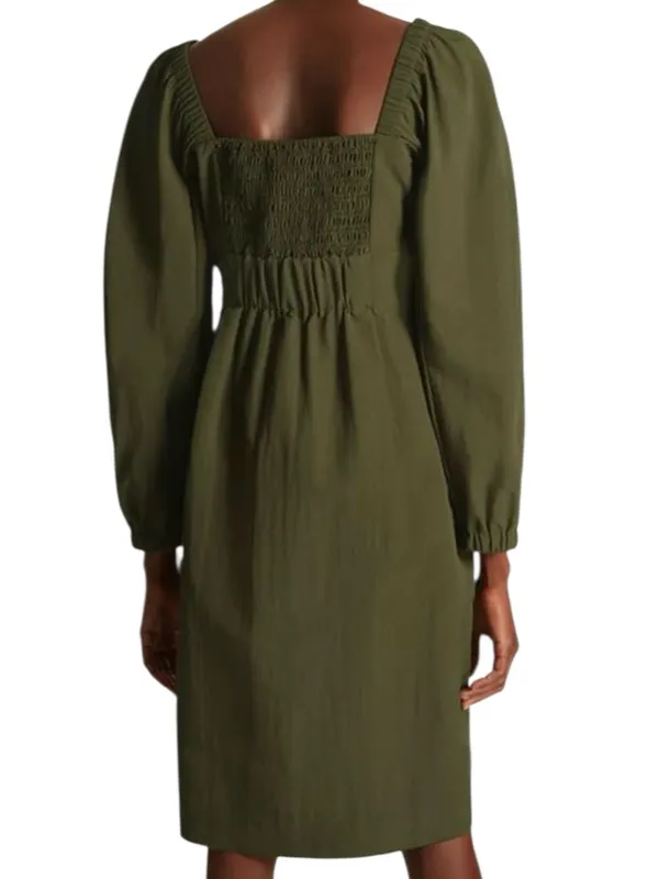 NWT COS Sweetheart Neckline Dress Green Size 4 - Image 3
