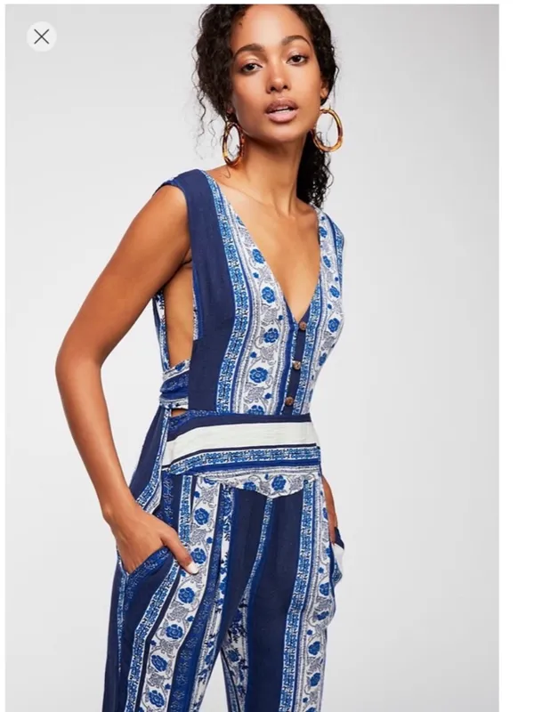 Free People All Shook Up Jumpsuit – Size 4 - Image 3