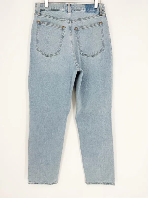 Abercrombie & Fitch 90s Straight Ultra High Rise Curve Love Jeans 30 Blue - Image 3