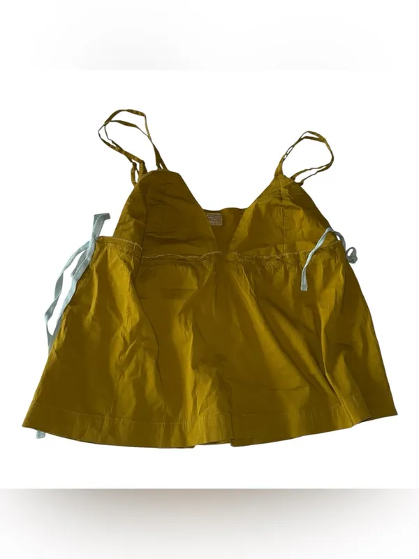 NWOT Free People Free-Est Fields Of Love Tank Blouse Top Sleeveless Olive Green - Image 6