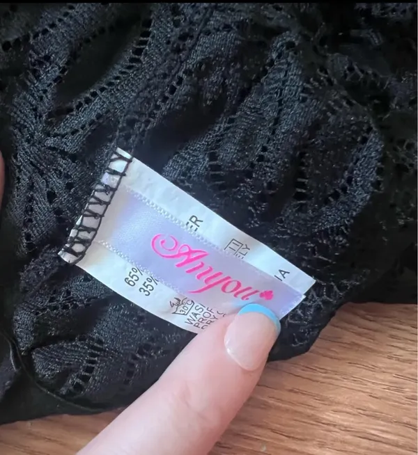 Black Lace Lingerie Bodysuit - Image 4