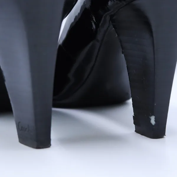 Coach Sheri Patent Leather Pumps Women 9B Black Round Toe Block Heel A3945 F2080 - Image 5