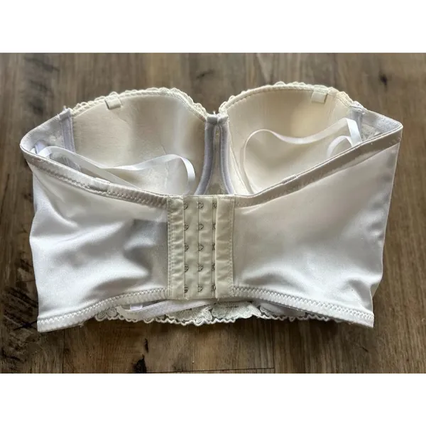 Windsor Bralette Ivory Beaded Padded Underwire‎ Size XS Fairy Romantic Coquette - Image 3
