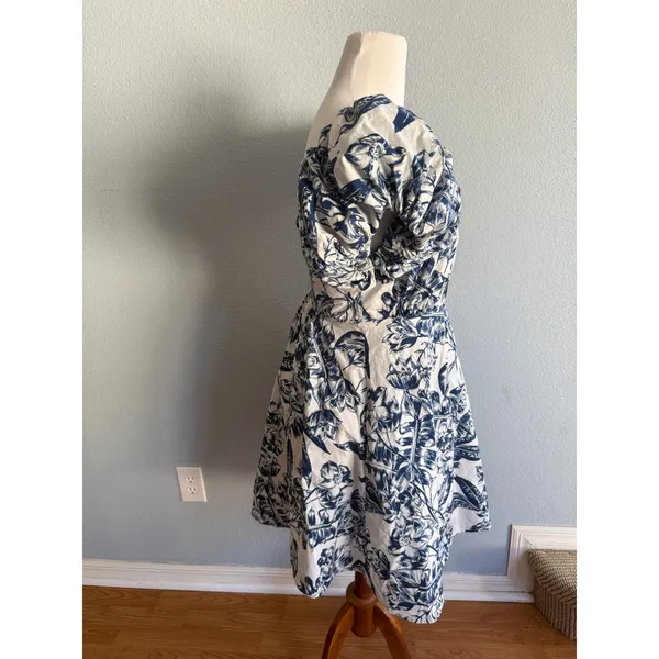 Abercrombie & Fitch Emerson Poplin Puff Sleeve Mini Dress - Image 4