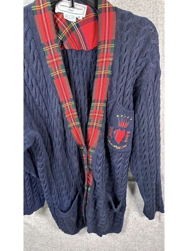 Vintage Adrienne Vittadini Womens Sweater Cardigan Oversized Academia Teacher‎ - Image 15