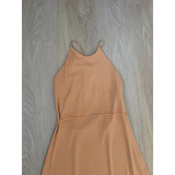 Francisco Costa For Calvin Klein Strappy Camel Maxi Dress Sz. 0 - Image 2