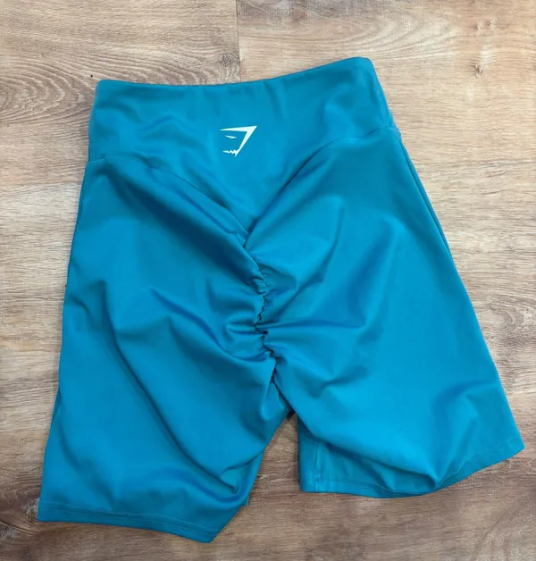 Blue Gymshark biker shirts - Image 4