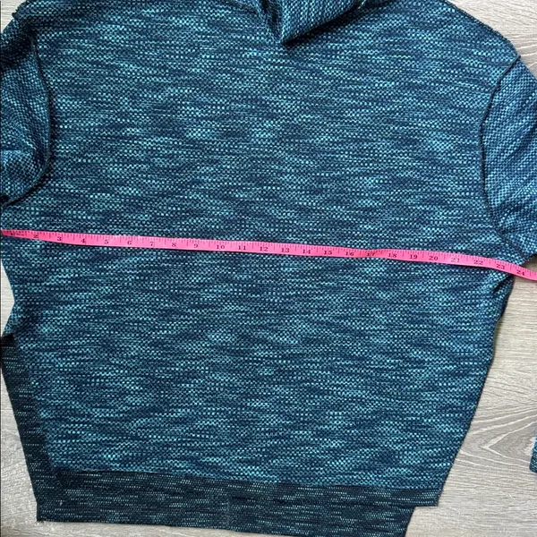 Free People We The Free Sunny Days Turtleneck sweater "Overboard Combo" blue M - Image 9