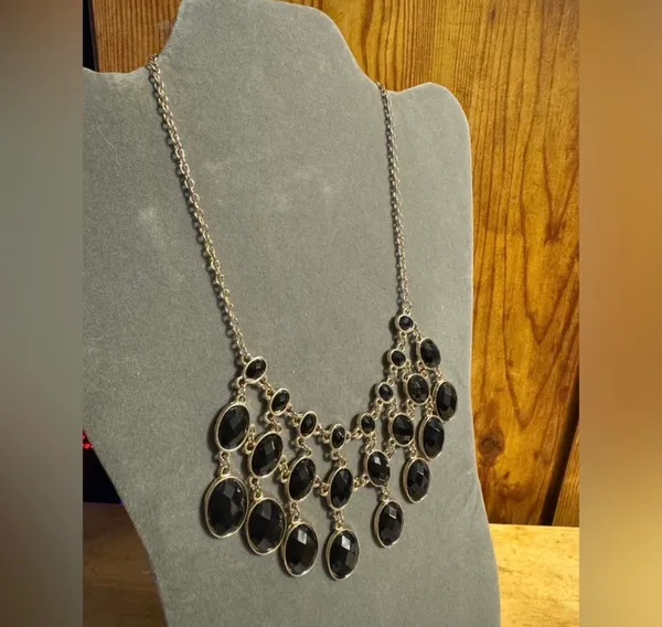 Simply Vera Wang Gold Tone Statement Necklace - Image 2