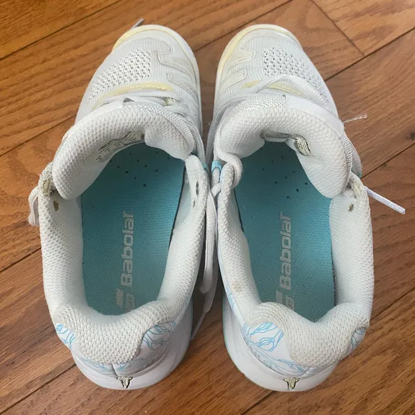 Women's Babolat Propulse Blast AC Blue White Tennis Shoes Size 6 31S20447‎ - Image 4