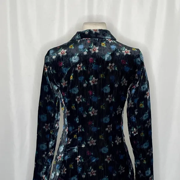 Anthropologie ETT:TWA Blooming Floral‎ Corduroy Blazer Jacket Academia Size 2 - Image 10