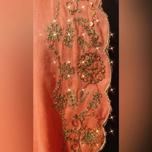 Very sheer cover shirt Orange Size L - Image 8