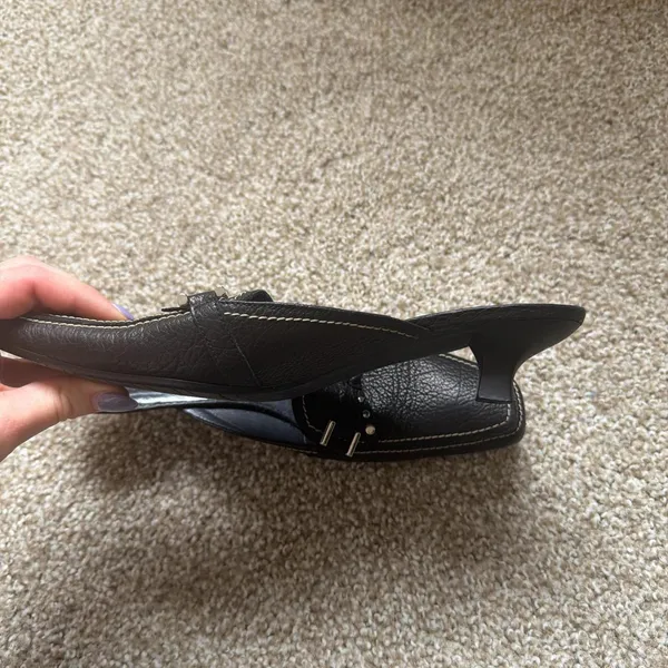 Stuart Weitzman Leather Mules - Image 3
