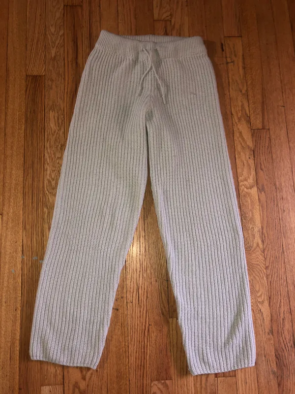 Gray Knit Sweatpants - Image 3