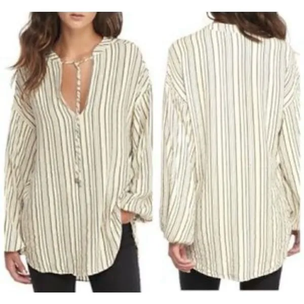 NWT Free People Rhythm of The‎ Night Tunic Blouse - Image 2