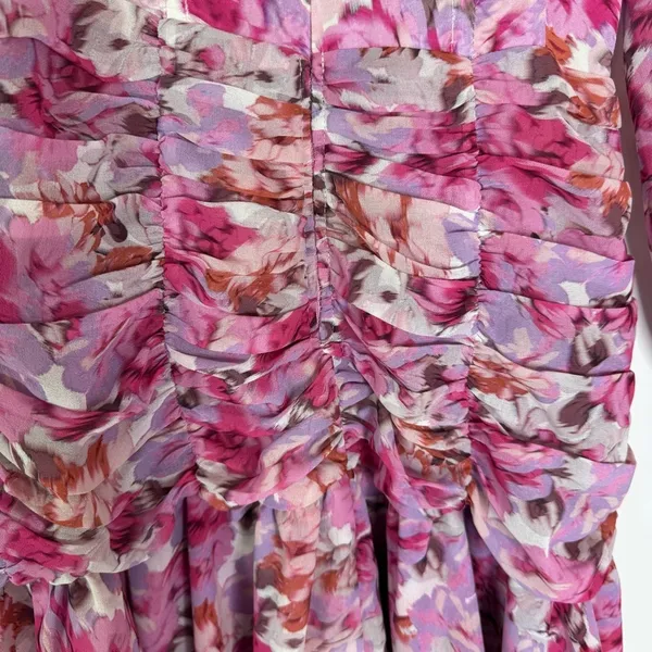 NWT For Love and Lemons Sofia Mini Dress Pink Floral Size XS - Image 11