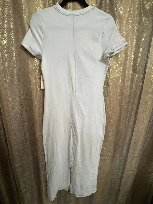 Daily Practice By Anthropologie Ivory T-Shirt Maxi Dress Small NWT - Image 2