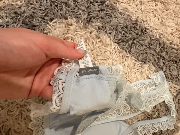 Aerie Light Blue Lace Bralette - Image 3