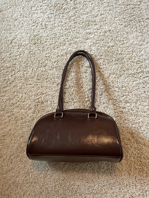 Brown Faux Leather Purse - Image 2