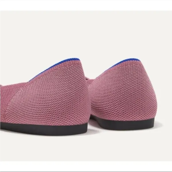 ROTHY'S The Point Retired Knit Upper Slip-on Pointed Flats Pink Size 7 - Image 6