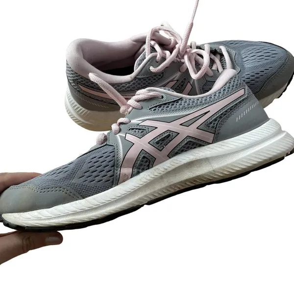 Asics everyday comfort amplifoam design gray pink size 8 sneakers‎ running shoes - Image 6